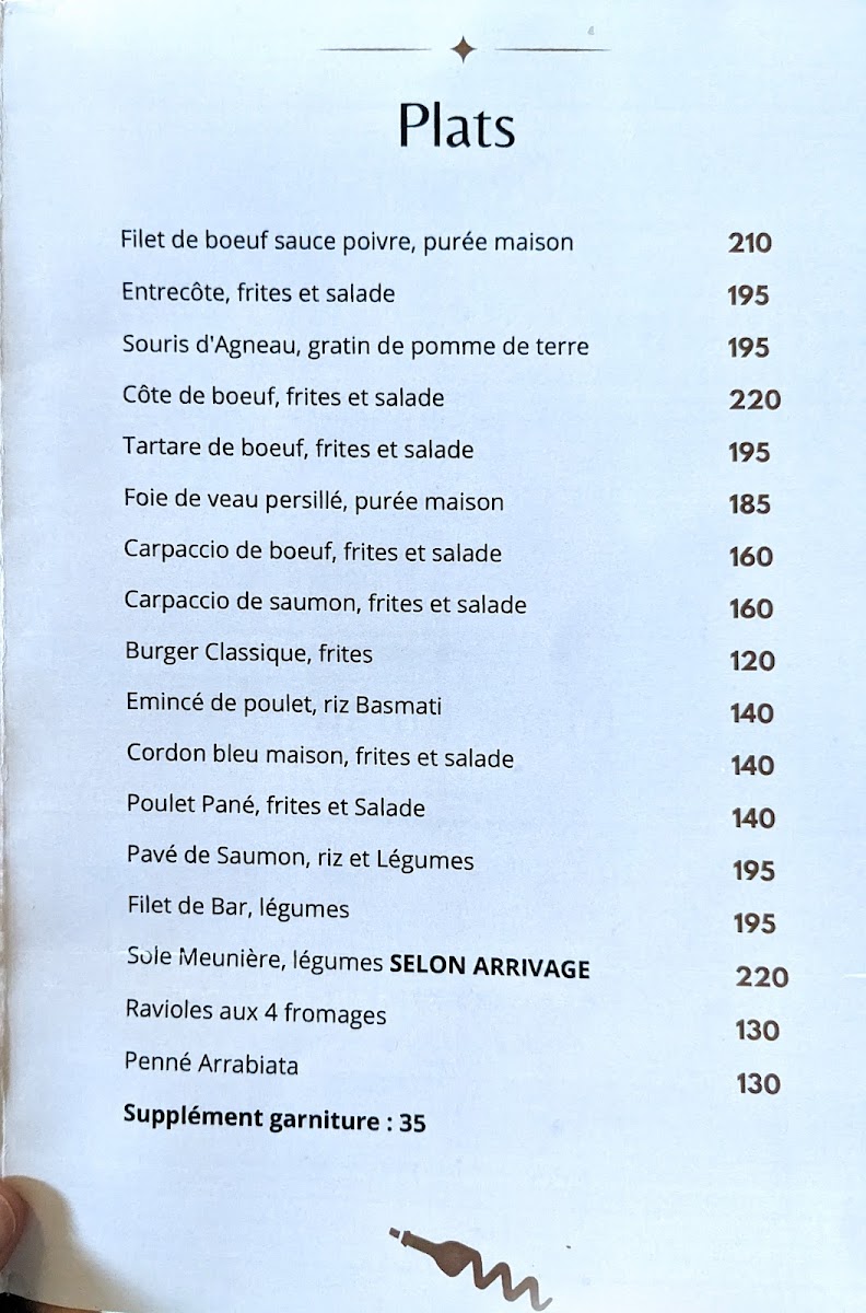 Menu Le Tire Bouchon Marrakech-2
