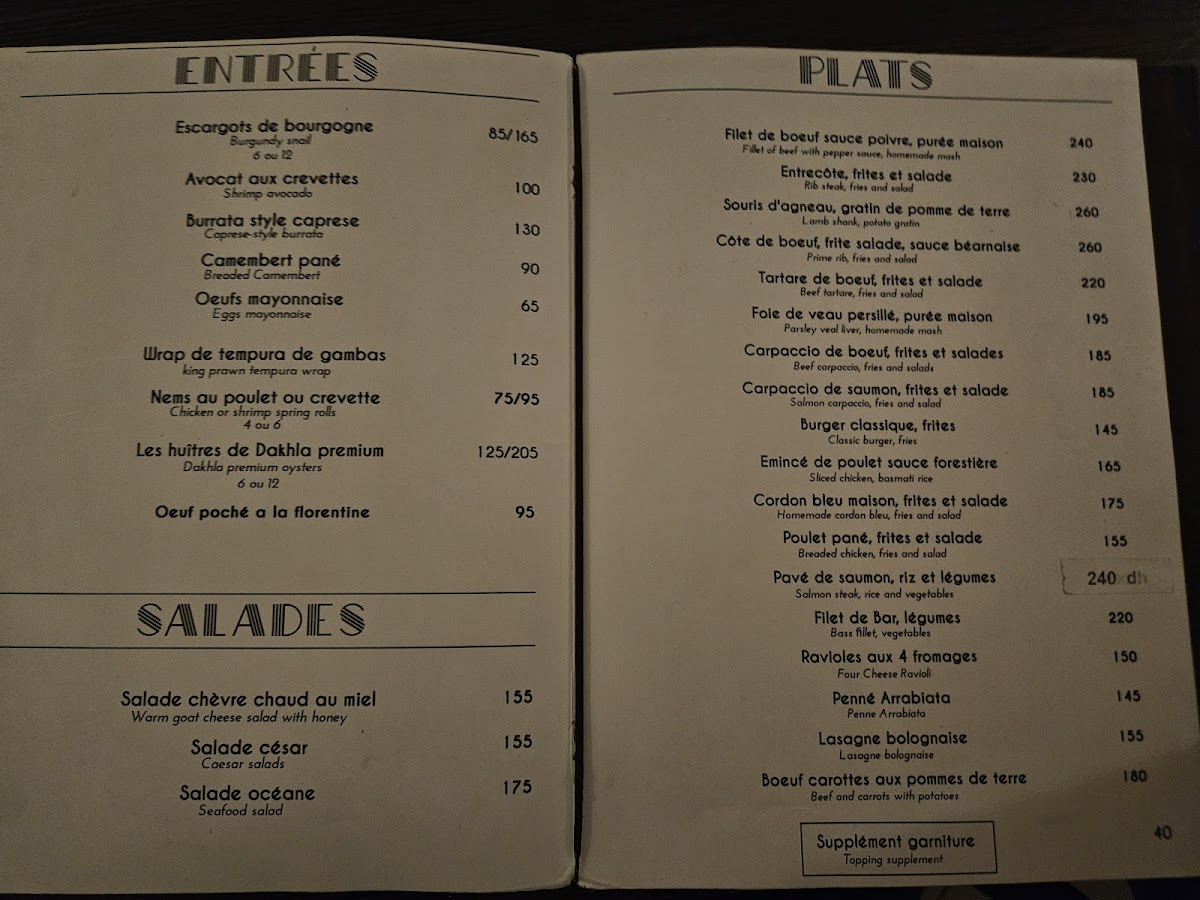 Menu Le Tire Bouchon Marrakech-3